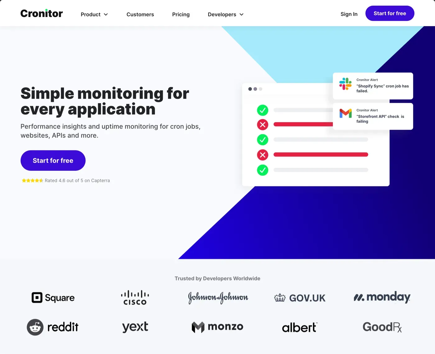 Dashboard Cronitor - Layanan monitoring uptime Dashboard Cronitor - Layanan monitoring uptime