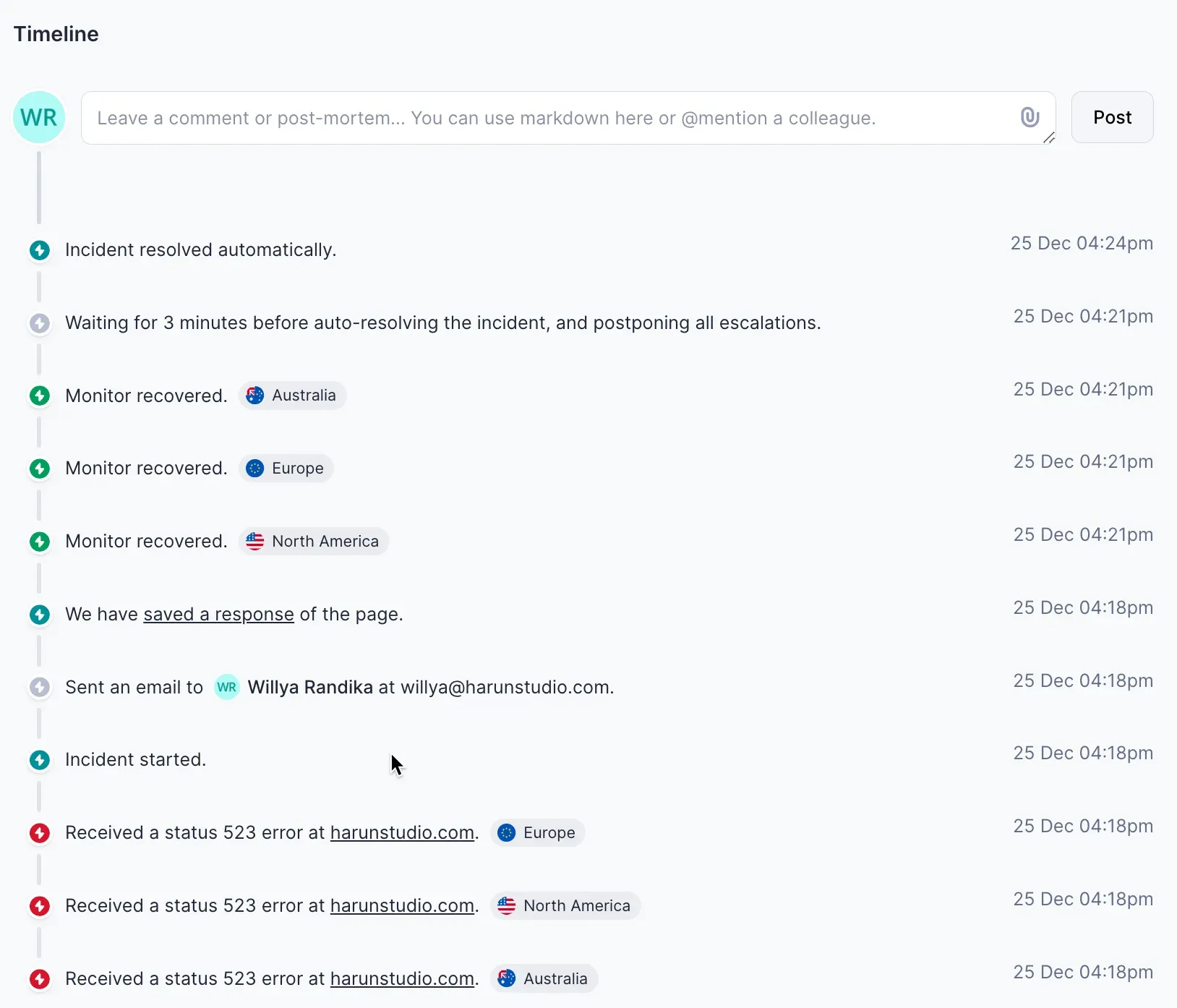 Detail insiden Better Stack Detail insiden Better Stack